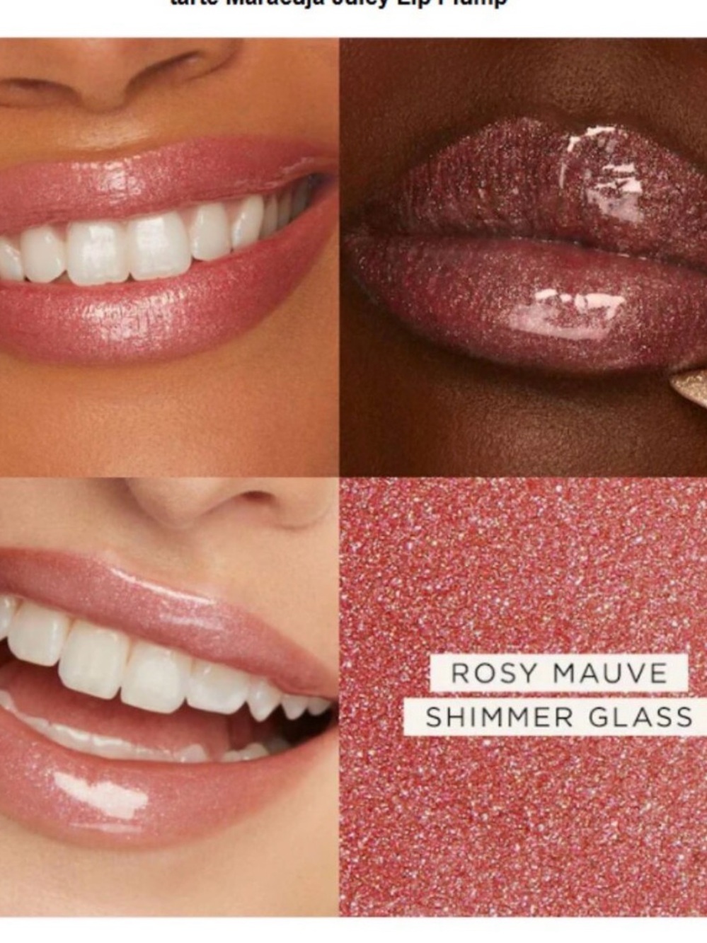 tarte Maracuja Juicy Lip Plump — Shimmering Rosy Mauve Shimmer Gloss, NIB - Picture 2 of 2